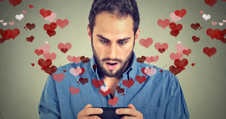 Handsome Men Face in Online Dating
